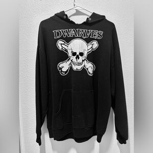 Vintage Dwarves Hoodie 90s Men’s L Classic Skull And Crossbones Logo